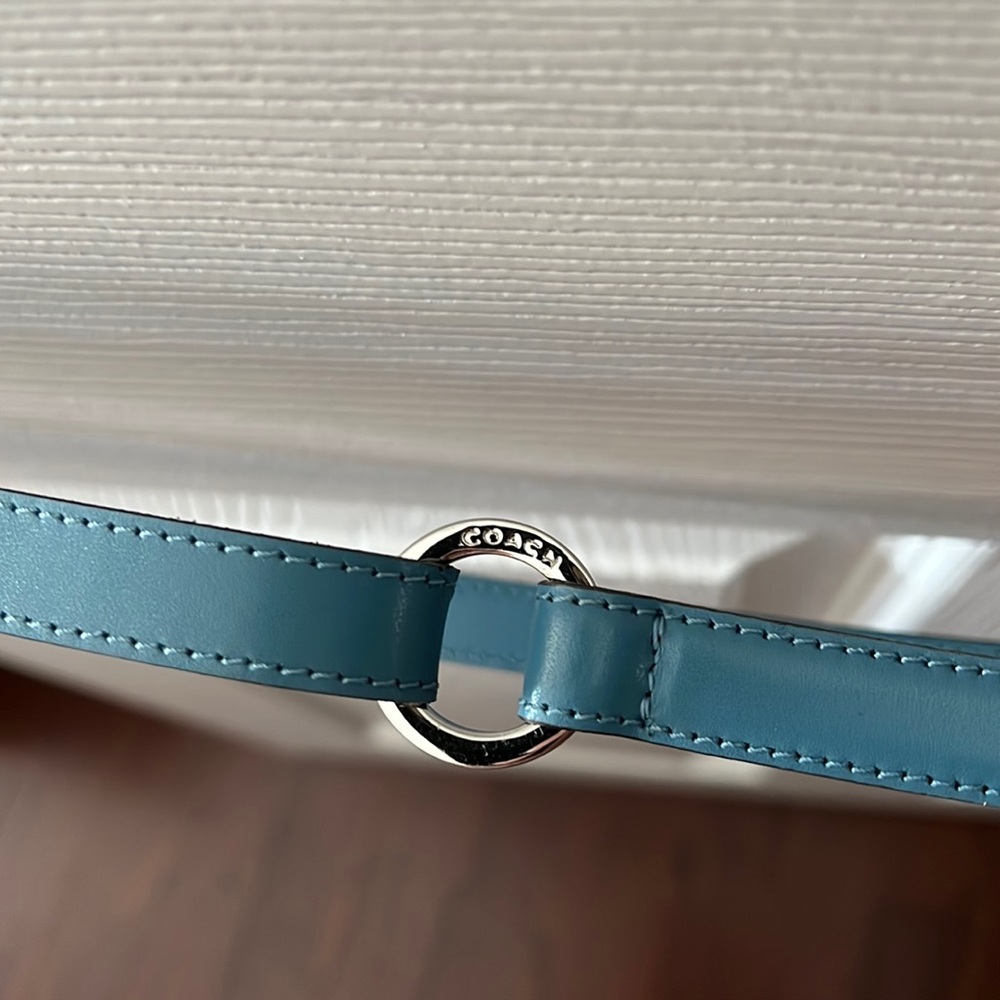 Coach leather belt
